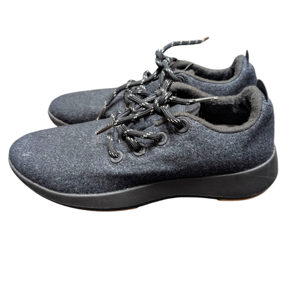 Allbirds Dark Charcoal Grey Merino Wool Runner Sneakers Black Khaki Mens Size 9